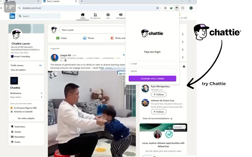 Chattie Social CRM Extension from Chrome web store to be run with OffiDocs Chromium online Chattie Social CRM Extension from Chrome web store to be run with OffiDocs Chromium online