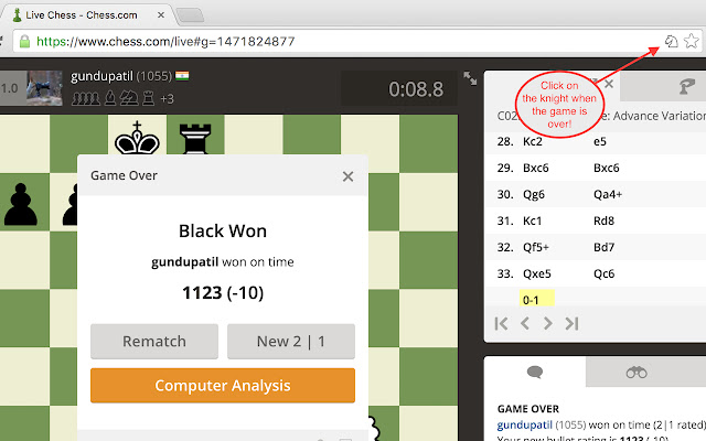 Chess.com Analysis at Lichess from Chrome web store to be run with OffiDocs Chromium online Chess.com Analysis at Lichess from Chrome web store to be run with OffiDocs Chromium online