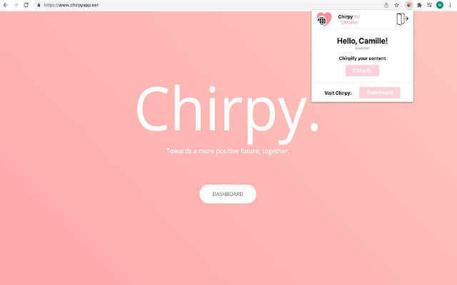 Chirpy from Chrome web store to be run with OffiDocs Chromium online Chirpy from Chrome web store to be run with OffiDocs Chromium online