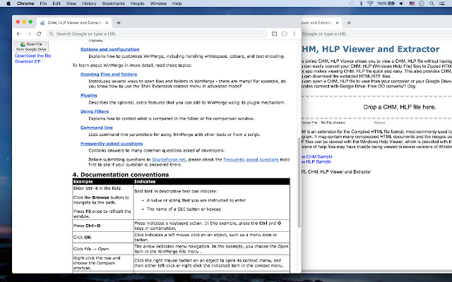 CHM, HLP Viewer and Extractor from Chrome web store to be run with OffiDocs Chromium online CHM, HLP Viewer and Extractor from Chrome web store to be run with OffiDocs Chromium online