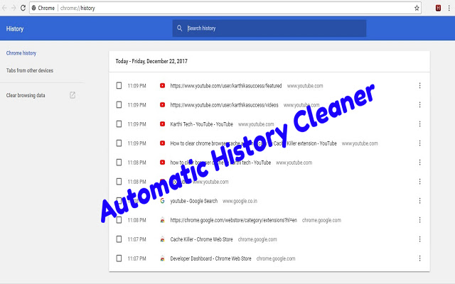 Chrome History Cleaner from Chrome web store to be run with OffiDocs Chromium online Chrome History Cleaner from Chrome web store to be run with OffiDocs Chromium online