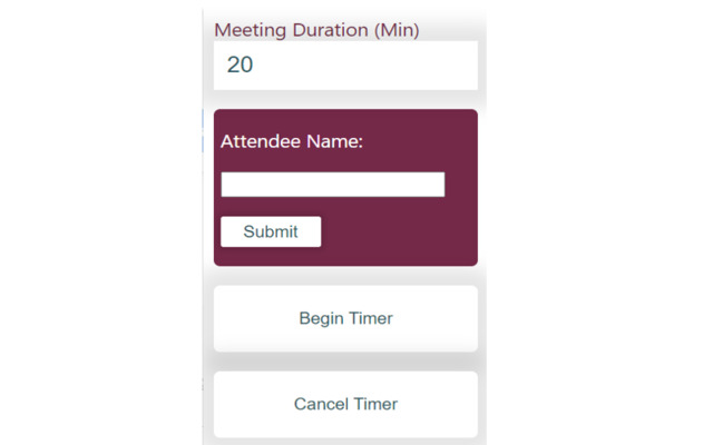 Chrome Timer Variable Attendees from Chrome web store to be run with OffiDocs Chromium online Chrome Timer Variable Attendees from Chrome web store to be run with OffiDocs Chromium online