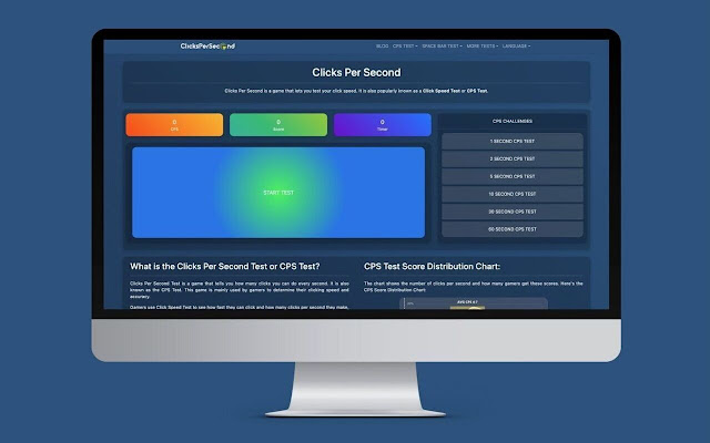 ClicksPerSecond CPS Test | Click Speed Test from Chrome web store to be run with OffiDocs Chromium online ClicksPerSecond CPS Test | Click Speed Test from Chrome web store to be run with OffiDocs Chromium online