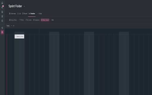 ClickUp Dateless Timeline from Chrome web store to be run with OffiDocs Chromium online ClickUp Dateless Timeline from Chrome web store to be run with OffiDocs Chromium online