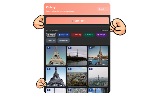 Clutchy from Chrome web store to be run with OffiDocs Chromium online Clutchy from Chrome web store to be run with OffiDocs Chromium online