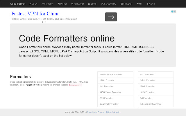 Code Formatters online from Chrome web store to be run with OffiDocs Chromium online Code Formatters online from Chrome web store to be run with OffiDocs Chromium online