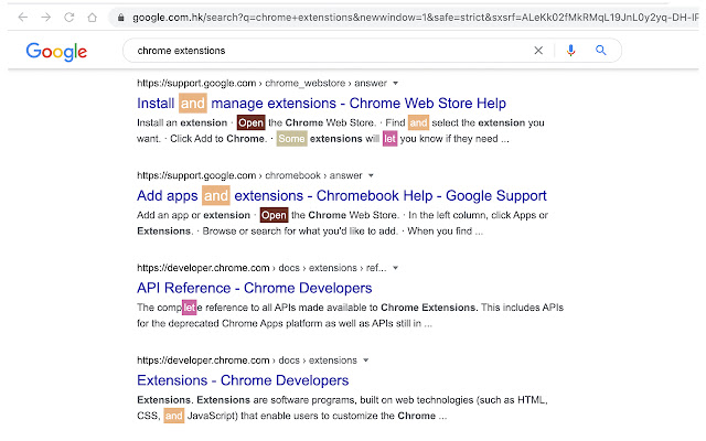 Colorful Search Results with RegExp from Chrome web store to be run with OffiDocs Chromium online Colorful Search Results with RegExp from Chrome web store to be run with OffiDocs Chromium online