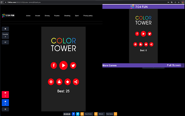 Color Tower Game Arcade Game from Chrome web store to be run with OffiDocs Chromium online Color Tower Game Arcade Game from Chrome web store to be run with OffiDocs Chromium online