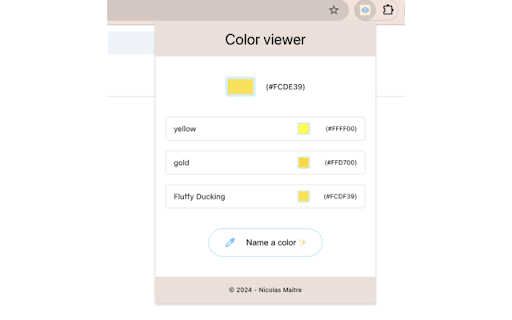 Color Viewer from Chrome web store to be run with OffiDocs Chromium online Color Viewer from Chrome web store to be run with OffiDocs Chromium online