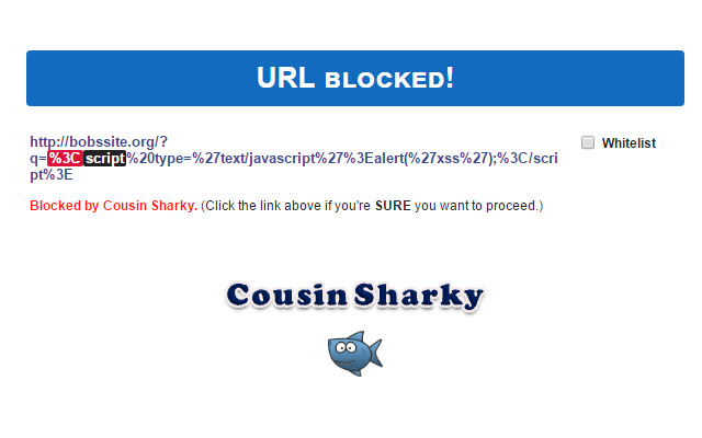 Cousin Sharky URL Examiner from Chrome web store to be run with OffiDocs Chromium online Cousin Sharky URL Examiner from Chrome web store to be run with OffiDocs Chromium online