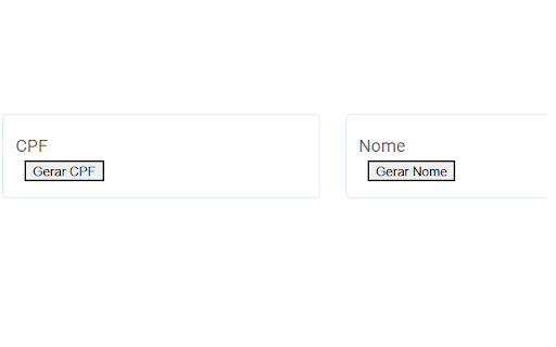 CPF Fake Generator from Chrome web store to be run with OffiDocs Chromium online CPF Fake Generator from Chrome web store to be run with OffiDocs Chromium online