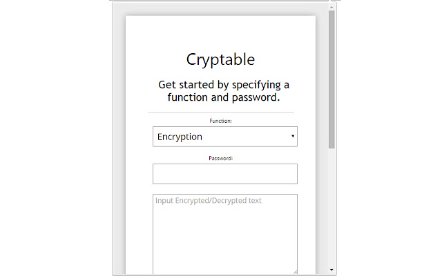 Cryptable Encrypt messages. from Chrome web store to be run with OffiDocs Chromium online Cryptable Encrypt messages. from Chrome web store to be run with OffiDocs Chromium online