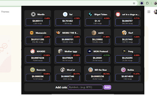 Crypto Ticker Revamp from Chrome web store to be run with OffiDocs Chromium online Crypto Ticker Revamp from Chrome web store to be run with OffiDocs Chromium online