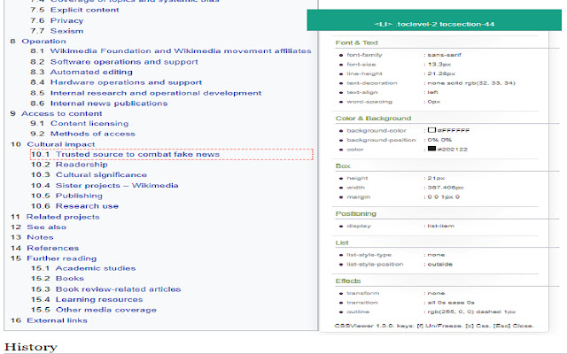CSS Viewer for Google Chrome™ from Chrome web store to be run with OffiDocs Chromium online CSS Viewer for Google Chrome™ from Chrome web store to be run with OffiDocs Chromium online
