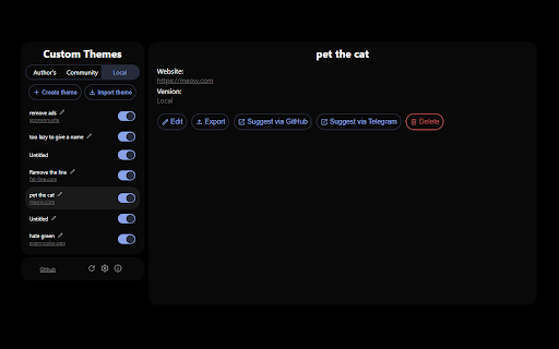 Custom Themes from Chrome web store to be run with OffiDocs Chromium online Custom Themes from Chrome web store to be run with OffiDocs Chromium online