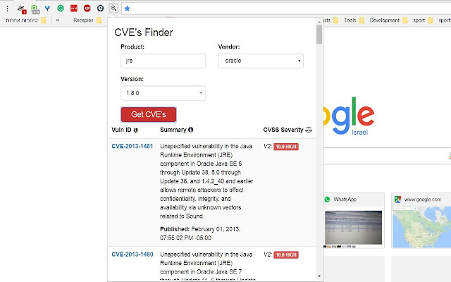 CVE Finder from Chrome web store to be run with OffiDocs Chromium online CVE Finder from Chrome web store to be run with OffiDocs Chromium online