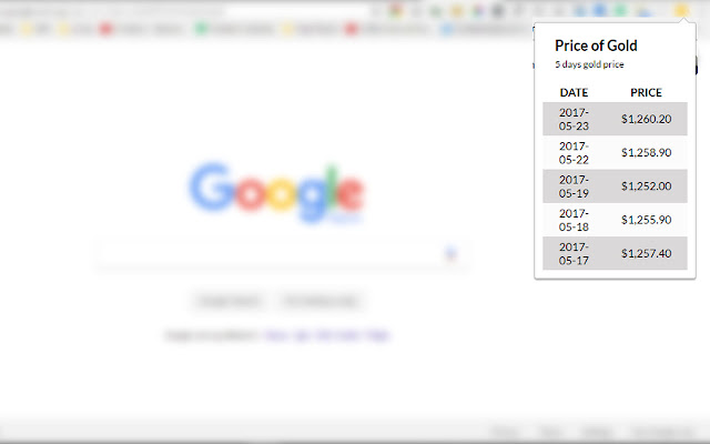 Daily Price of Gold from Chrome web store to be run with OffiDocs Chromium online Daily Price of Gold from Chrome web store to be run with OffiDocs Chromium online