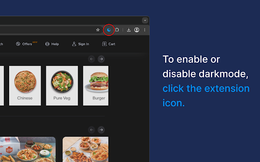 Dark Mode for All Websites from Chrome web store to be run with OffiDocs Chromium online Dark Mode for All Websites from Chrome web store to be run with OffiDocs Chromium online