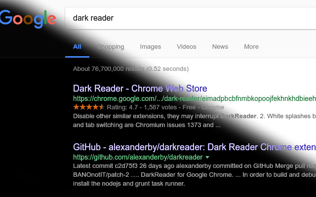Dark Reader Dark from Chrome web store to be run with OffiDocs Chromium online Dark Reader Dark from Chrome web store to be run with OffiDocs Chromium online