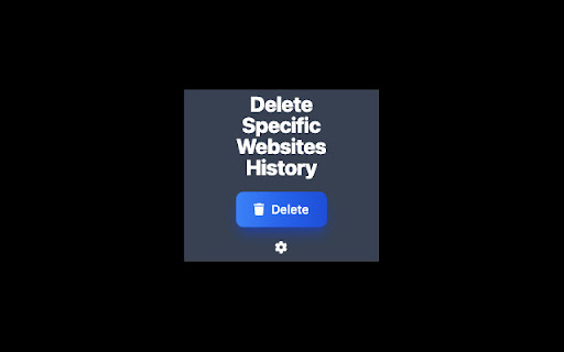 Delete Specific Websites History from Chrome web store to be run with OffiDocs Chromium online Delete Specific Websites History from Chrome web store to be run with OffiDocs Chromium online