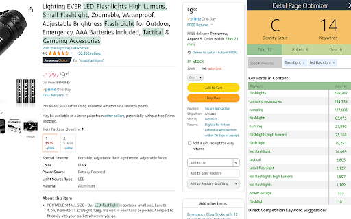 Detail Page Optimizer from Chrome web store to be run with OffiDocs Chromium online Detail Page Optimizer from Chrome web store to be run with OffiDocs Chromium online