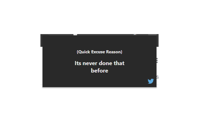 Dev Excuses from Chrome web store to be run with OffiDocs Chromium online Dev Excuses from Chrome web store to be run with OffiDocs Chromium online