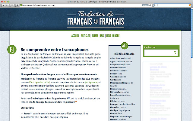Dictionnaire québécois from Chrome web store to be run with OffiDocs Chromium online Dictionnaire québécois from Chrome web store to be run with OffiDocs Chromium online