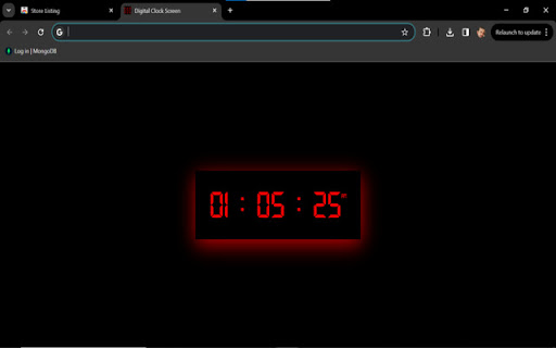 Digital Clock Screen from Chrome web store to be run with OffiDocs Chromium online Digital Clock Screen from Chrome web store to be run with OffiDocs Chromium online