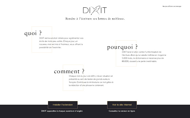 Dixit from Chrome web store to be run with OffiDocs Chromium online Dixit from Chrome web store to be run with OffiDocs Chromium online