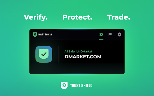 DMarket Trust Shield BETA from Chrome web store to be run with OffiDocs Chromium online DMarket Trust Shield BETA from Chrome web store to be run with OffiDocs Chromium online