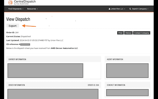 Dober Central Dispatch Extension v1.3 from Chrome web store to be run with OffiDocs Chromium online Dober Central Dispatch Extension v1.3 from Chrome web store to be run with OffiDocs Chromium online