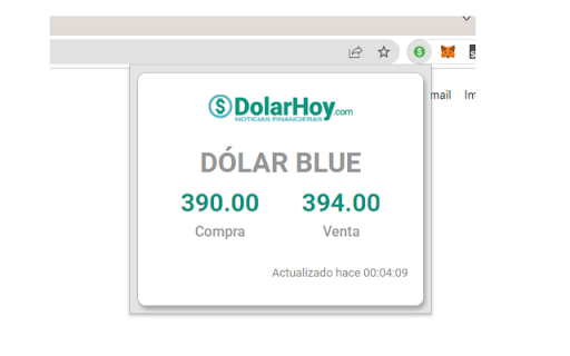 Dolar blue hoy from Chrome web store to be run with OffiDocs Chromium online Dolar blue hoy from Chrome web store to be run with OffiDocs Chromium online