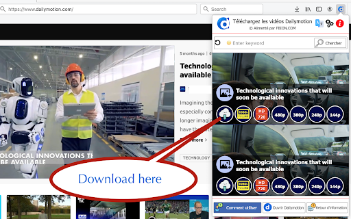 Download Dailymotion videos from Chrome web store to be run with OffiDocs Chromium online Download Dailymotion videos from Chrome web store to be run with OffiDocs Chromium online