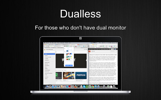 Dualless from Chrome web store to be run with OffiDocs Chromium online Dualless from Chrome web store to be run with OffiDocs Chromium online