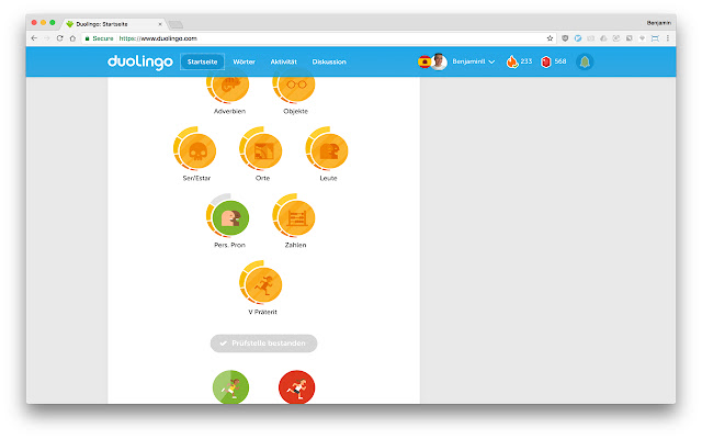 Duolingo Binge from Chrome web store to be run with OffiDocs Chromium online Duolingo Binge from Chrome web store to be run with OffiDocs Chromium online