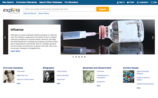 EBSCO Explora (Secondary Schools) from Chrome web store to be run with OffiDocs Chromium online EBSCO Explora (Secondary Schools) from Chrome web store to be run with OffiDocs Chromium online