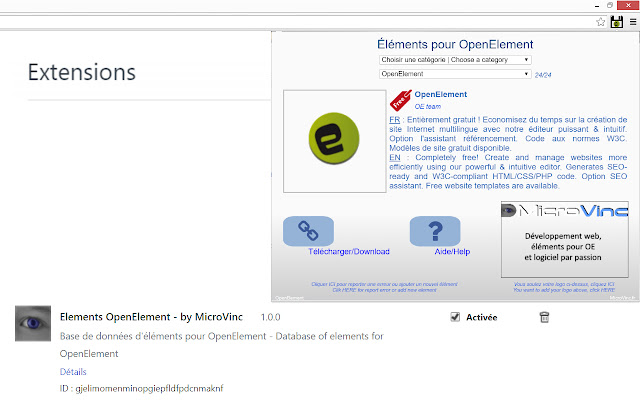 Elements OpenElement by MicroVinc from Chrome web store to be run with OffiDocs Chromium online Elements OpenElement by MicroVinc from Chrome web store to be run with OffiDocs Chromium online