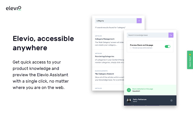 Elevio Chrome Extension from Chrome web store to be run with OffiDocs Chromium online Elevio Chrome Extension from Chrome web store to be run with OffiDocs Chromium online