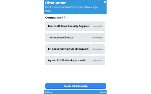 EliteHunter: Linkedin Auto Connector from Chrome web store to be run with OffiDocs Chromium online EliteHunter: Linkedin Auto Connector from Chrome web store to be run with OffiDocs Chromium online