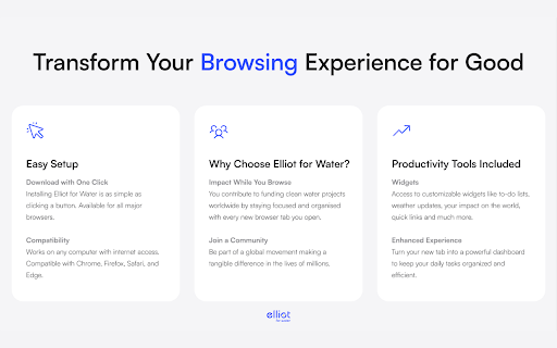 ElliotForWater from Chrome web store to be run with OffiDocs Chromium online ElliotForWater from Chrome web store to be run with OffiDocs Chromium online