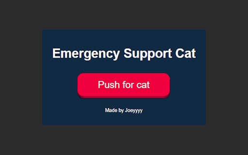 Emergency Support Cat from Chrome web store to be run with OffiDocs Chromium online Emergency Support Cat from Chrome web store to be run with OffiDocs Chromium online