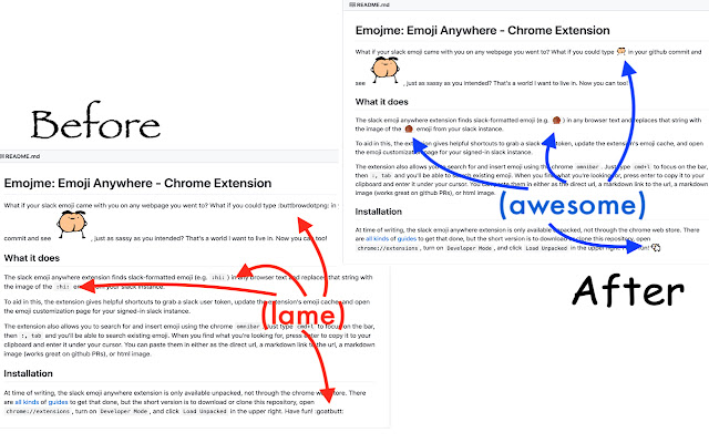 Emojme: Emoji Anywhere from Chrome web store to be run with OffiDocs Chromium online Emojme: Emoji Anywhere from Chrome web store to be run with OffiDocs Chromium online