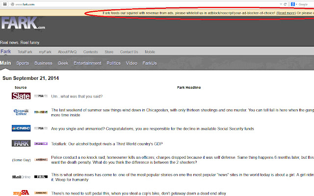 Fark Nag Eliminator from Chrome web store to be run with OffiDocs Chromium online Fark Nag Eliminator from Chrome web store to be run with OffiDocs Chromium online