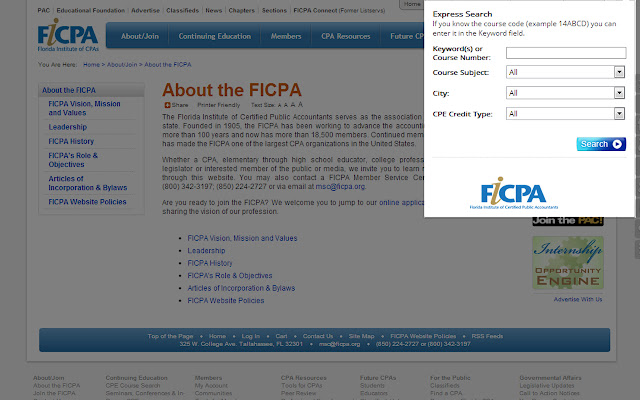 FICPA CPE Search from Chrome web store to be run with OffiDocs Chromium online FICPA CPE Search from Chrome web store to be run with OffiDocs Chromium online