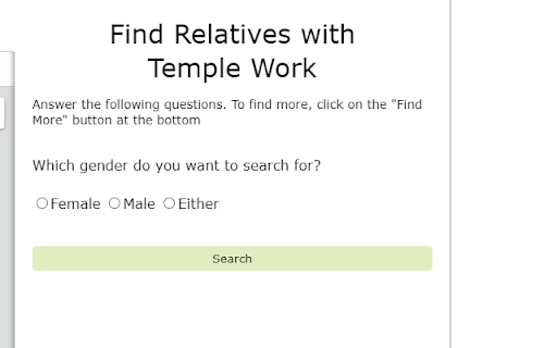Find Temple Ordinances from Chrome web store to be run with OffiDocs Chromium online Find Temple Ordinances from Chrome web store to be run with OffiDocs Chromium online
