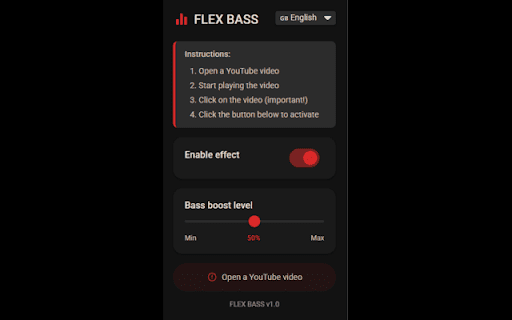 FLEX BASS for YouTube from Chrome web store to be run with OffiDocs Chromium online FLEX BASS for YouTube from Chrome web store to be run with OffiDocs Chromium online