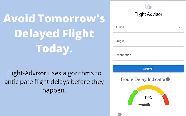 Flight AdvisorRoute Delay Calculator from Chrome web store to be run with OffiDocs Chromium online Flight AdvisorRoute Delay Calculator from Chrome web store to be run with OffiDocs Chromium online