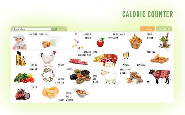 Food and Calories from Chrome web store to be run with OffiDocs Chromium online Food and Calories from Chrome web store to be run with OffiDocs Chromium online