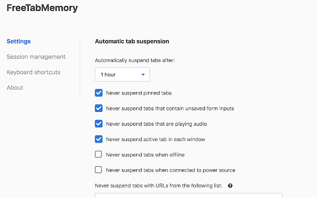 FreeTabMemory from Chrome web store to be run with OffiDocs Chromium online FreeTabMemory from Chrome web store to be run with OffiDocs Chromium online