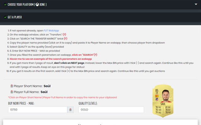FUTBIN Updater from Chrome web store to be run with OffiDocs Chromium online FUTBIN Updater from Chrome web store to be run with OffiDocs Chromium online